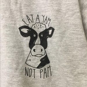 Grey American apparel t-shirt with logo